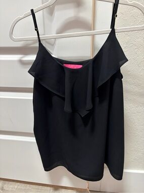 Lilly Pulitzer Black Silk Tank